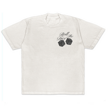 Load image into Gallery viewer, ROLL THE DICE TEE FADED WHITE