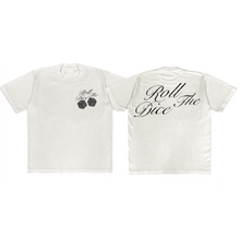 Load image into Gallery viewer, ROLL THE DICE TEE FADED WHITE