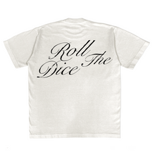 Load image into Gallery viewer, ROLL THE DICE TEE FADED WHITE
