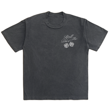 Load image into Gallery viewer, ROLL THE DICE FADED BLACK TEE